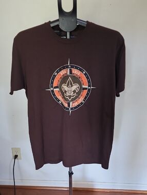 Boy Scouts Of America  Brown Graphic Compass Tee - Scout Emblem